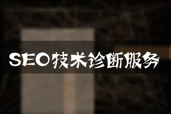 SEO技术诊断服务